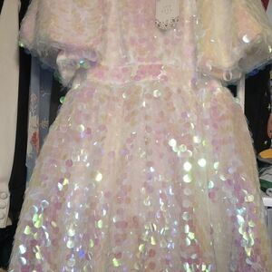 Ivy City Co Iridescent Sequin Mini Dress